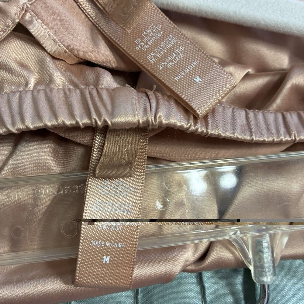 Skims Soft Lounge Pajama Set Tan Women's Sz M Crop Top Long Pants Comfort - Picture 7 of 7